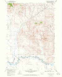 Antelope Peak Montana Historical topographic map, 1:24000 scale, 7.5 X 7.5 Minute, Year 1968