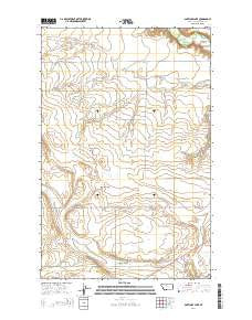 Antelope Lake Montana Current topographic map, 1:24000 scale, 7.5 X 7.5 Minute, Year 2014