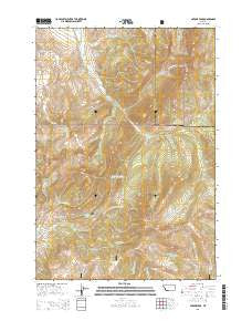 Antone Peak Montana Current topographic map, 1:24000 scale, 7.5 X 7.5 Minute, Year 2014