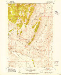 Argenta Montana Historical topographic map, 1:24000 scale, 7.5 X 7.5 Minute, Year 1952