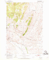 Argenta Montana Historical topographic map, 1:24000 scale, 7.5 X 7.5 Minute, Year 1952
