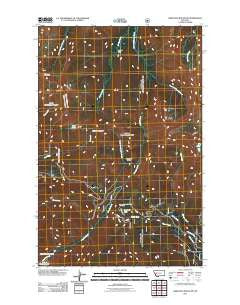 Arrastra Mountain Montana Historical topographic map, 1:24000 scale, 7.5 X 7.5 Minute, Year 2011