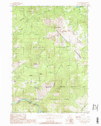 Ash Mountain Montana Historical topographic map, 1:24000 scale, 7.5 X 7.5 Minute, Year 1987