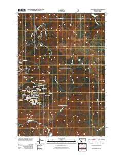 Ash Mountain Montana Historical topographic map, 1:24000 scale, 7.5 X 7.5 Minute, Year 2011