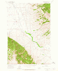 Ashbough Canyon Montana Historical topographic map, 1:24000 scale, 7.5 X 7.5 Minute, Year 1961