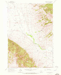 Ashbough Canyon Montana Historical topographic map, 1:24000 scale, 7.5 X 7.5 Minute, Year 1961