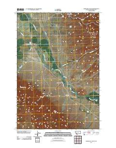 Ashbough Canyon Montana Historical topographic map, 1:24000 scale, 7.5 X 7.5 Minute, Year 2011