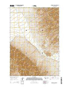 Ashbough Canyon Montana Current topographic map, 1:24000 scale, 7.5 X 7.5 Minute, Year 2014