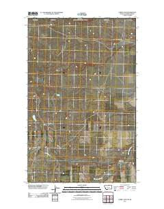 Aubrey Dam Montana Historical topographic map, 1:24000 scale, 7.5 X 7.5 Minute, Year 2011