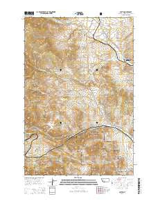 Austin Montana Current topographic map, 1:24000 scale, 7.5 X 7.5 Minute, Year 2014