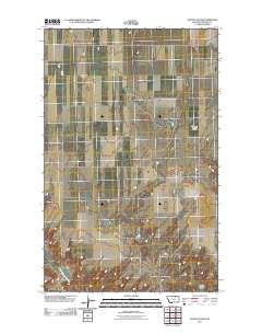Austin Coulee Montana Historical topographic map, 1:24000 scale, 7.5 X 7.5 Minute, Year 2011