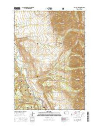 Bad Luck Creek Montana Current topographic map, 1:24000 scale, 7.5 X 7.5 Minute, Year 2014
