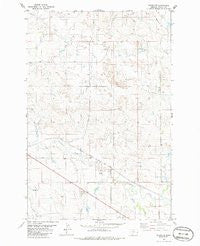 Baker NW Montana Historical topographic map, 1:24000 scale, 7.5 X 7.5 Minute, Year 1981