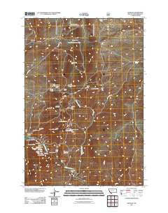 Bannack Montana Historical topographic map, 1:24000 scale, 7.5 X 7.5 Minute, Year 2011