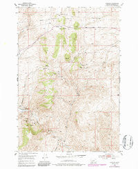 Bannack Montana Historical topographic map, 1:24000 scale, 7.5 X 7.5 Minute, Year 1952