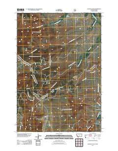 Bannock Pass Montana Historical topographic map, 1:24000 scale, 7.5 X 7.5 Minute, Year 2011