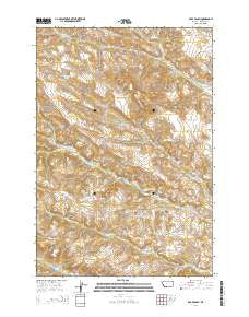 Bar V Ranch Montana Current topographic map, 1:24000 scale, 7.5 X 7.5 Minute, Year 2014