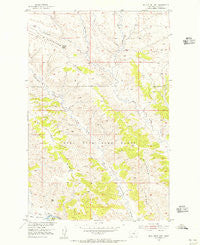 Bell Ridge East Montana Historical topographic map, 1:24000 scale, 7.5 X 7.5 Minute, Year 1954