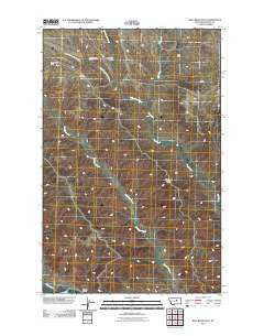 Bell Ridge East Montana Historical topographic map, 1:24000 scale, 7.5 X 7.5 Minute, Year 2011