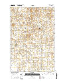 Bennett Lake Montana Current topographic map, 1:24000 scale, 7.5 X 7.5 Minute, Year 2014