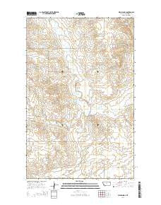 Biem School Montana Current topographic map, 1:24000 scale, 7.5 X 7.5 Minute, Year 2014