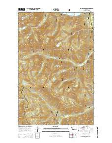 Big Hawk Mountain Montana Current topographic map, 1:24000 scale, 7.5 X 7.5 Minute, Year 2014