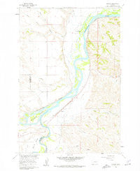 Bighorn Montana Historical topographic map, 1:24000 scale, 7.5 X 7.5 Minute, Year 1960