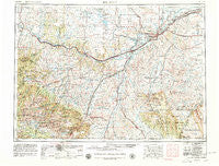 Billings Montana Historical topographic map, 1:250000 scale, 1 X 2 Degree, Year 1954