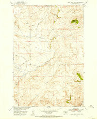 Black Butte Mountain Montana Historical topographic map, 1:24000 scale, 7.5 X 7.5 Minute, Year 1951