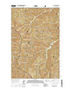 Black Peak Montana Current topographic map, 1:24000 scale, 7.5 X 7.5 Minute, Year 2014