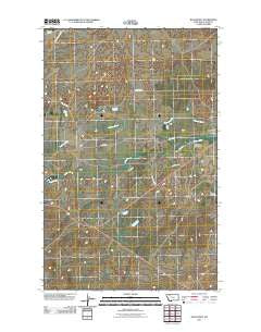 Blackfoot Montana Historical topographic map, 1:24000 scale, 7.5 X 7.5 Minute, Year 2011