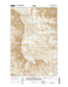 Blackfoot School Montana Current topographic map, 1:24000 scale, 7.5 X 7.5 Minute, Year 2014