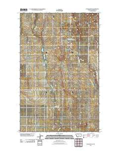 Blair Ranch Montana Historical topographic map, 1:24000 scale, 7.5 X 7.5 Minute, Year 2011