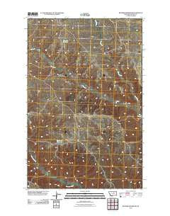 Blizzard Reservoir Montana Historical topographic map, 1:24000 scale, 7.5 X 7.5 Minute, Year 2011