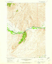 Block Mountain Montana Historical topographic map, 1:24000 scale, 7.5 X 7.5 Minute, Year 1960