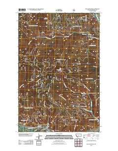 Blue Mountain Montana Historical topographic map, 1:24000 scale, 7.5 X 7.5 Minute, Year 2011