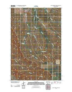 Board Corral Creek Montana Historical topographic map, 1:24000 scale, 7.5 X 7.5 Minute, Year 2011