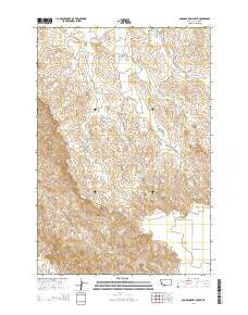 Board Corral Creek Montana Current topographic map, 1:24000 scale, 7.5 X 7.5 Minute, Year 2014