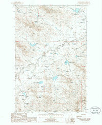 Bomber Coulee Montana Historical topographic map, 1:24000 scale, 7.5 X 7.5 Minute, Year 1985