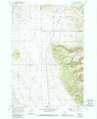 Bowler Montana Historical topographic map, 1:24000 scale, 7.5 X 7.5 Minute, Year 1969