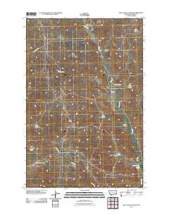 Box Canyon Coulee Montana Historical topographic map, 1:24000 scale, 7.5 X 7.5 Minute, Year 2011