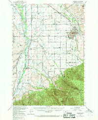 Bozeman Montana Historical topographic map, 1:62500 scale, 15 X 15 Minute, Year 1953