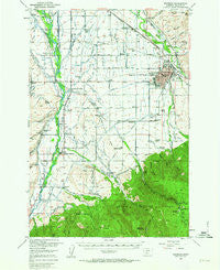 Bozeman Montana Historical topographic map, 1:62500 scale, 15 X 15 Minute, Year 1953