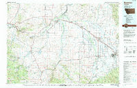 Bozeman Montana Historical topographic map, 1:100000 scale, 30 X 60 Minute, Year 1992