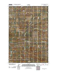 Bracket Butte Montana Historical topographic map, 1:24000 scale, 7.5 X 7.5 Minute, Year 2011
