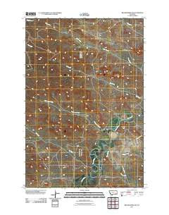 Brandenberg NW Montana Historical topographic map, 1:24000 scale, 7.5 X 7.5 Minute, Year 2011