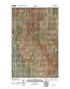 Bredette Montana Historical topographic map, 1:24000 scale, 7.5 X 7.5 Minute, Year 2011