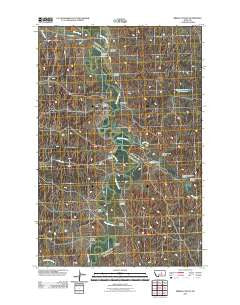 Bridge Coulee Montana Historical topographic map, 1:24000 scale, 7.5 X 7.5 Minute, Year 2011