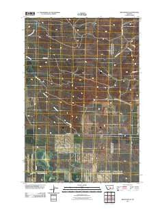 Broadview NE Montana Historical topographic map, 1:24000 scale, 7.5 X 7.5 Minute, Year 2011