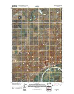 Brockton Montana Historical topographic map, 1:24000 scale, 7.5 X 7.5 Minute, Year 2011